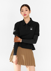 Golf Woven String Collar Short Sleeve